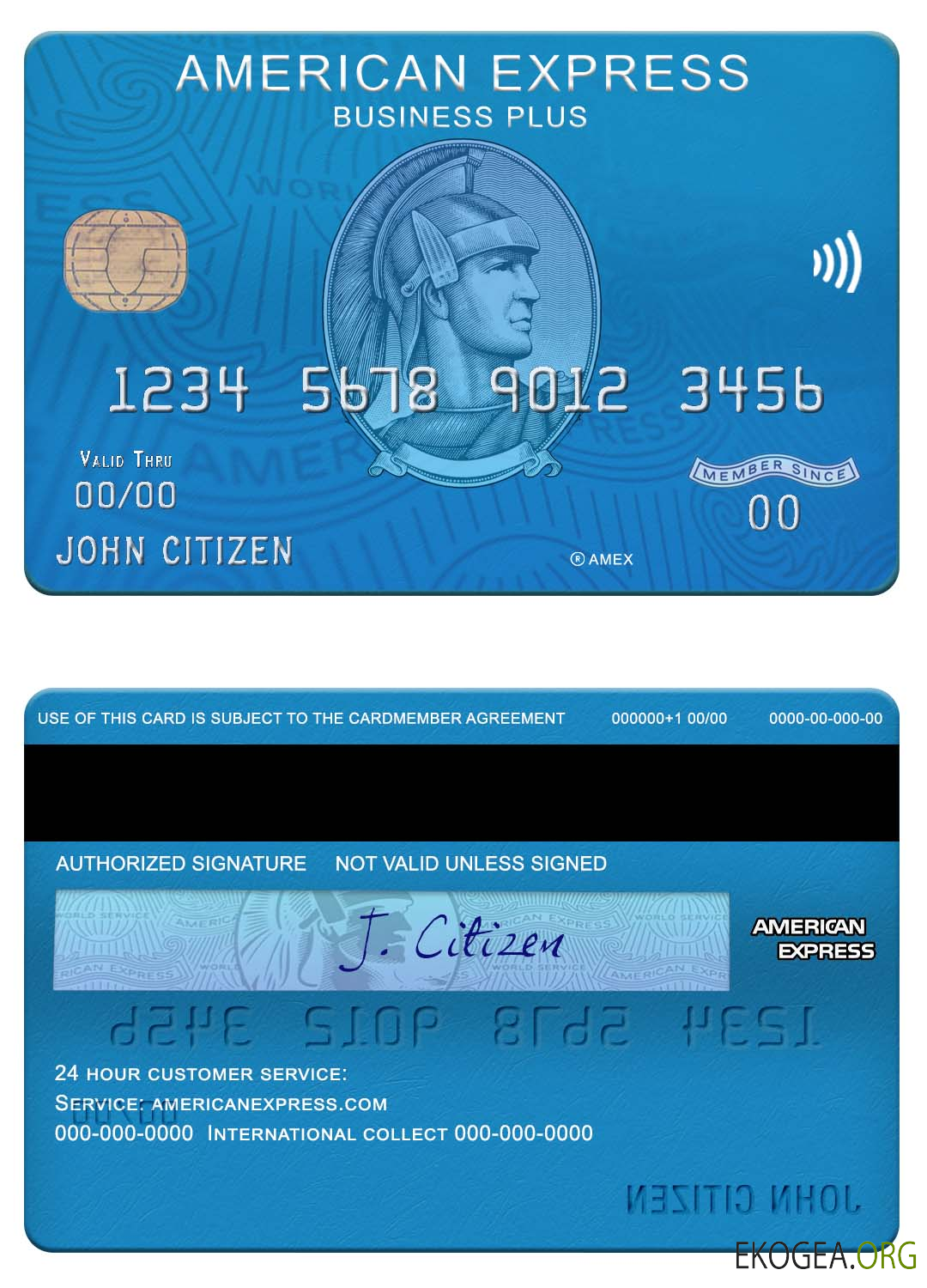 Carte Amex Blue Business Plus de la banque des citoyens des États Unis